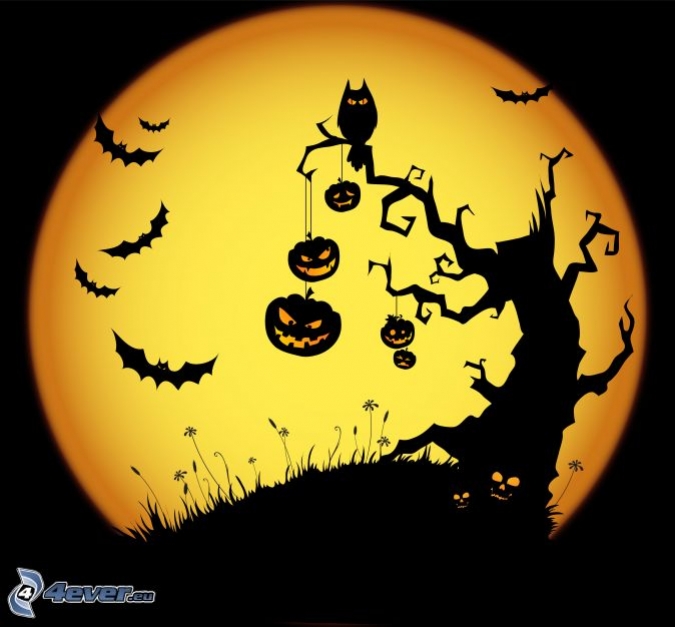 halloween,-geisterhaft-baum,-fledermause-162683